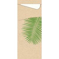 Bestikserviet, Duni Leaf, 2-lags, 1/8 fold, 19x8,5cm, natur, nyfiber *Denne vare tages ikke retur*
