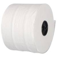Toiletpapir, neutral, 2-lags, 100m x 9,8cm, Ø13,4cm, hvid, 100% nyfiber