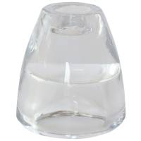 Glasstage, Duni 2-I-1, 6,8cm, Ø7,3cm, klar, glas, til fyrfads- og stagelys *Denne vare tages ikke retur*