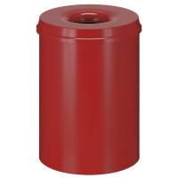 Brandhæmmende affaldsspand, 30 l, rød *Denne vare tages ikke retur*