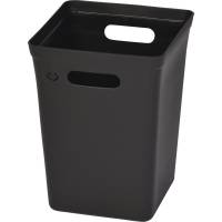 Affaldsspand, 24,6x24,6x33cm, sort, 15 l , genanvendt plast