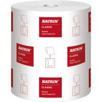 Håndklæderulle, Katrin Classic, 2-lags, 170m x 21cm, Ø19cm, hvid, blandingsfibre