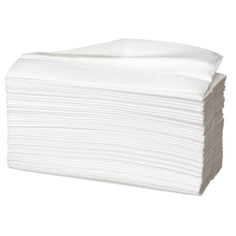 3060 stk. Håndklædeark, Abena Care-Ness Excellent, 2-Lags, C-Fold, 31X23Cm, 9 Cm, Hvid, 100% Nyfiber