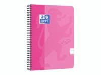 Notesbog Oxford TOUCH A5+ pink kvadreret 90g