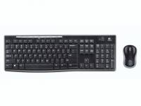Tastatur + lasermus Logitech MK270 Wireless Desktop sort