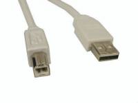 USB 2.0 A-B han 1,8m Sandberg Hvid 502-78