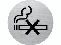 Skilt Rygning forbudt alu Ø75mm