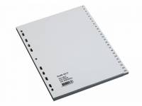 Plastregister grå A4 1-100 621705