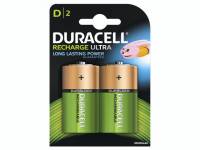 Batteri Duracell genopladelig D 3000mAh 2stk/pak