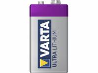 Batteri Varta Ultra Lithium 9V 1stk/pak blister