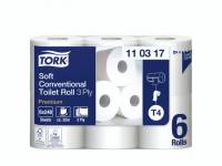Toiletpapir Tork Premium T4 3-lag Soft 35m 110317 42rul/kar