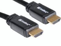 Kabel Sandberg HDMI 2.0 19M-19M sort 1m