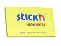 Notes Stick'N NEON gul 76x127mm 100blade