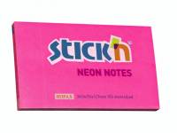 Notes Stick'N NEON rød 76x127mm 100blade