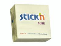 Notes Stick'N Cube gul 76x76mm 400blade