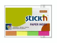 Indeksfaner Stick'N Papir 4 ass. neon 50x20mm 4x50stk/pak