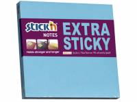 Notes Stick'N Extra Sticky blå 76x76mm 90blade