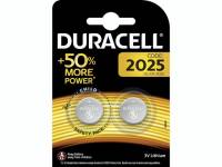 Batteri Litium Duracell Electronics CR2025 knapcelle 3V 2-pak