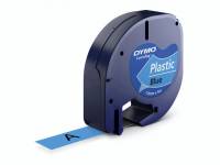 Labeltape DYMO LetraTAG 12mmx4m blå plasttape