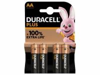 Batteri Duracell Plus Power AA alkaline 4stk/pak
