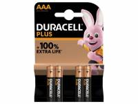 Batteri Duracell Plus Power AAA alkaline 4stk/pak