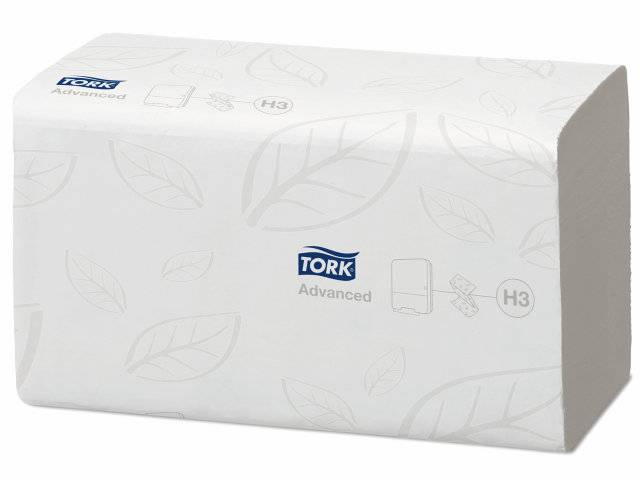Papirhåndklæde Tork Soft H3 Adv 2-Lag Singlefo 290163 3750