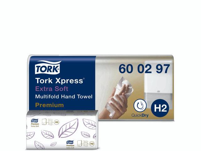 Papirhåndklæde Tork Xpress H2 Prem. Extra Soft 2-Lag 2100Ark