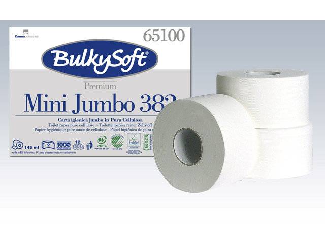 Toiletpapir Gigant S Bulky Sof 2-Lags Hvid 145M 12Rul/pak