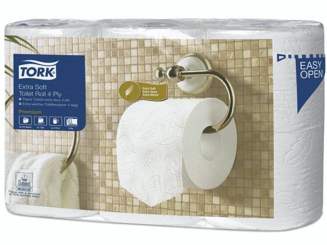 Toiletpapir Tork Extra Soft T4 4-Lag 19,1M 110405 42Rul/kar