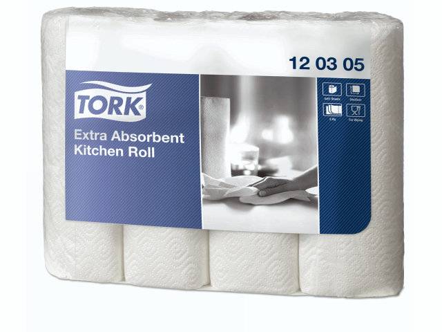 48 stk. Køkkenrulle Tork Extra Soft 3-Lags K1 120305 12,2M  48Rul/kar