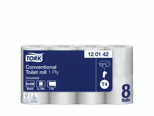Toiletpapir Tork Universal T4 1-Lags 56M 120142 64Rul/kar