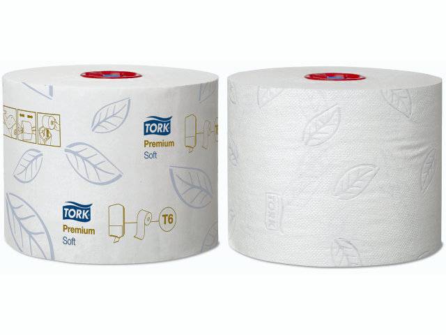 Toiletpapir Tork Mid-Size T6 Premsoft 2-Lag 90M 127520 27Rl