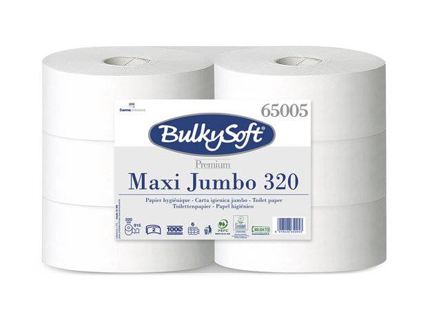 Toiletpapir Gigant M Bulky Soft 2-Lags Hvid 320M 6Rul/kar