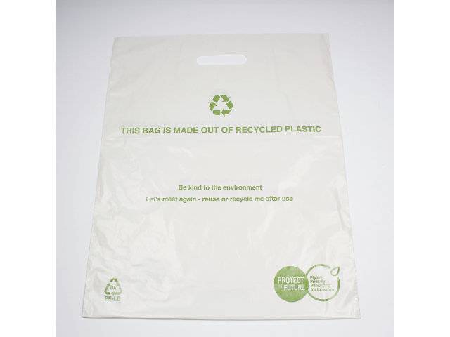 Plastikbærepose Recycled 400X450/50X0,045Mm 250Stk/kar