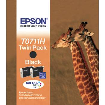 Køb T07114H Black Ink Cartridge (Twin-pack)