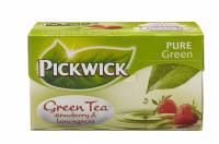 Te Pickwick grøn te Jordbær+Citron 20breve/pak