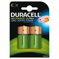 Batteri Duracell genopladelig C 3000mAh 2stk/pak