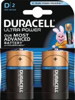 Batteri Duracell Ultra Power D alkaline m/tester 2st/pkt