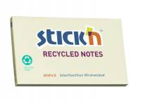 Notes Stick'N Recycled gul 76x127mm 100blade
