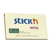 Notes Stick'N gul 76x127mm 90blade/blok