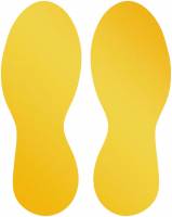 Gulvmarkering fod gul 5 par aftagelig 90x240x0,02mm