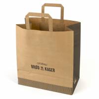 Papirsbærepose 320/170x350mm Friskbagt brød og kager 200stk