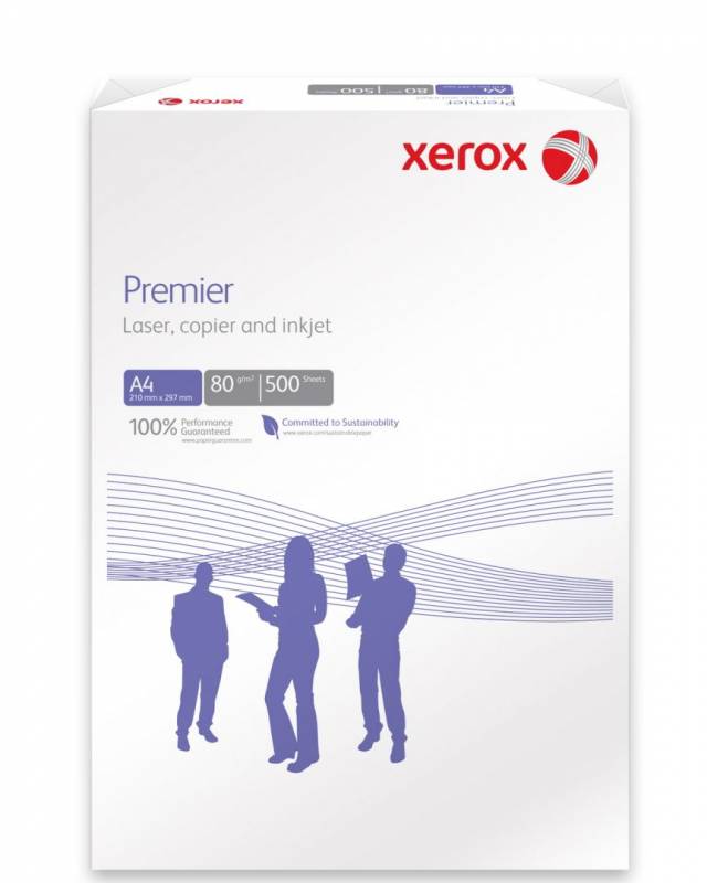 Køb Kopipapir Xerox Premier 80G A4 500Ark/pak M/4 Huller